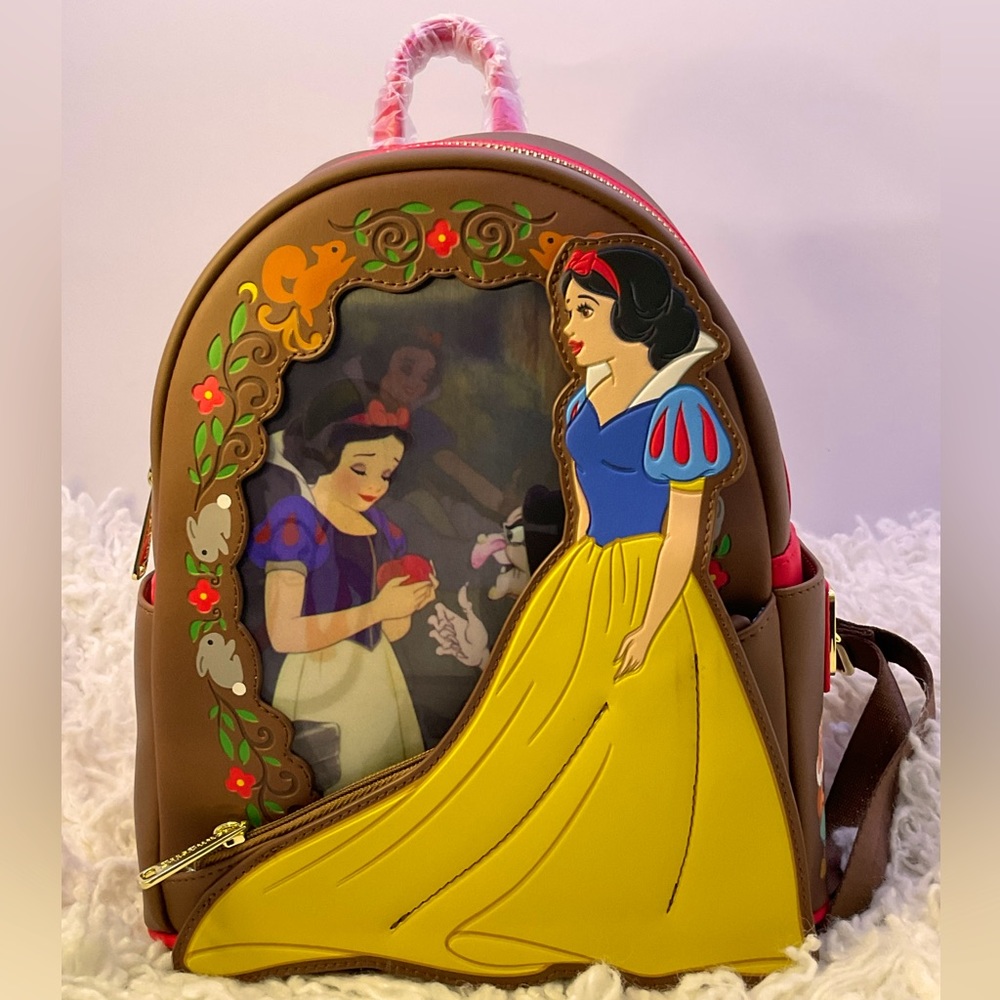 Loungefly Disney Snow White Princess Series Lenticular Mini Backpack